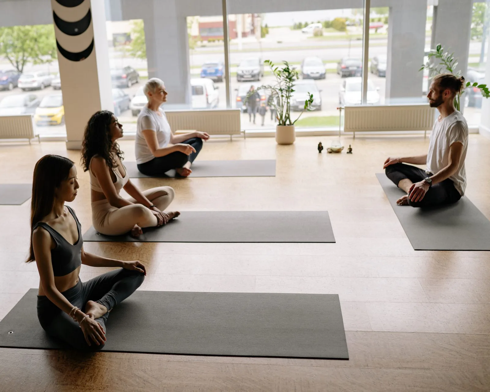 Woman resting in quiet meditation